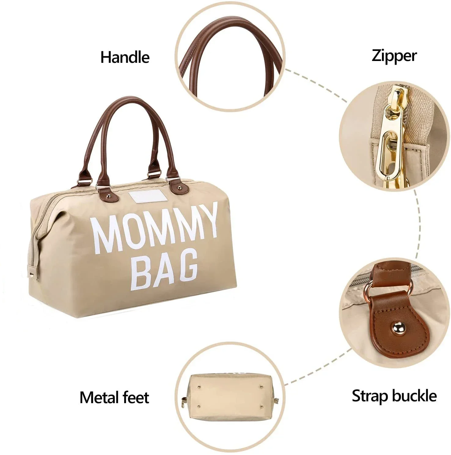 Mama Tote Bag Maternity Diaper Mommy Large Capacity Bag Women Nappy Organizer Stroller  Bag Baby Care Travel Backpack Mom Gifts