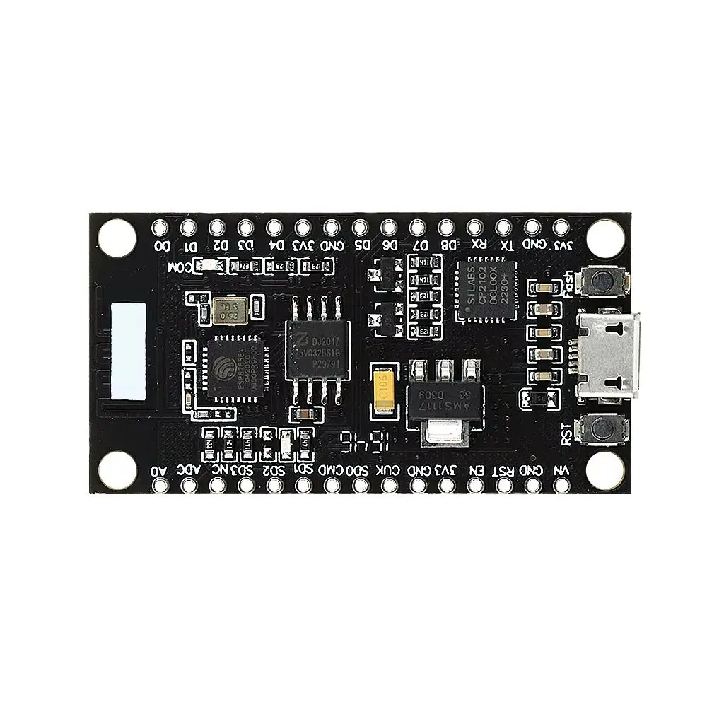 Placa de Desarrollo WiFi ESP8266 NodeMCU V3 Compatible con Arduino IDE, 32M Flash, 8MB Micro USB, CP2102 TTL Serial, Módulo IoT Lua