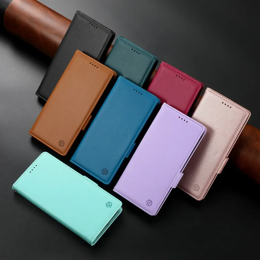Etui z klapką do Samsung Galaxy A18 A07 A17 A27 A37 A57 A06 A16 A26 A36 A56 A55 A35 A25 A15 5G 4G Skórzane etui portfelowe — zdjęcie produktu 6