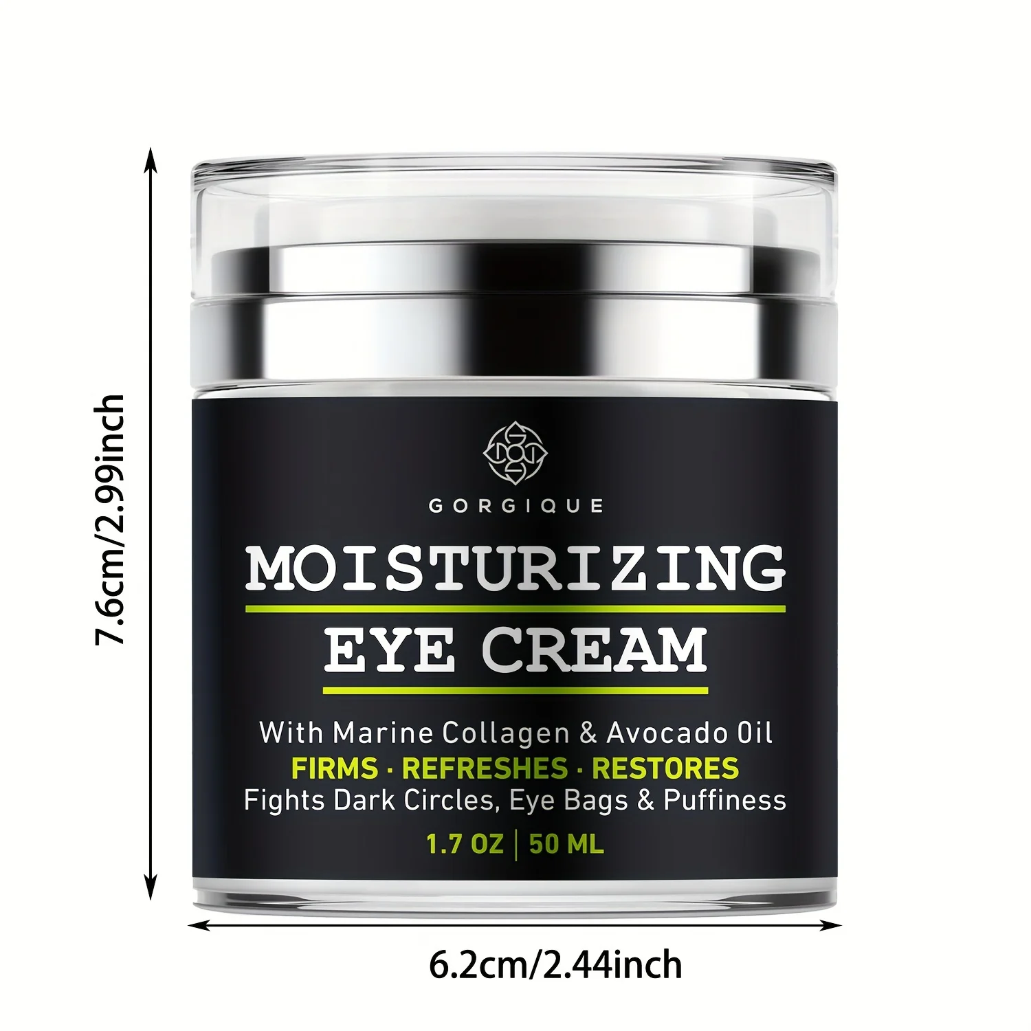 Creme hidratante para os olhos masculino, olho reafirmante, refrescante com colágeno