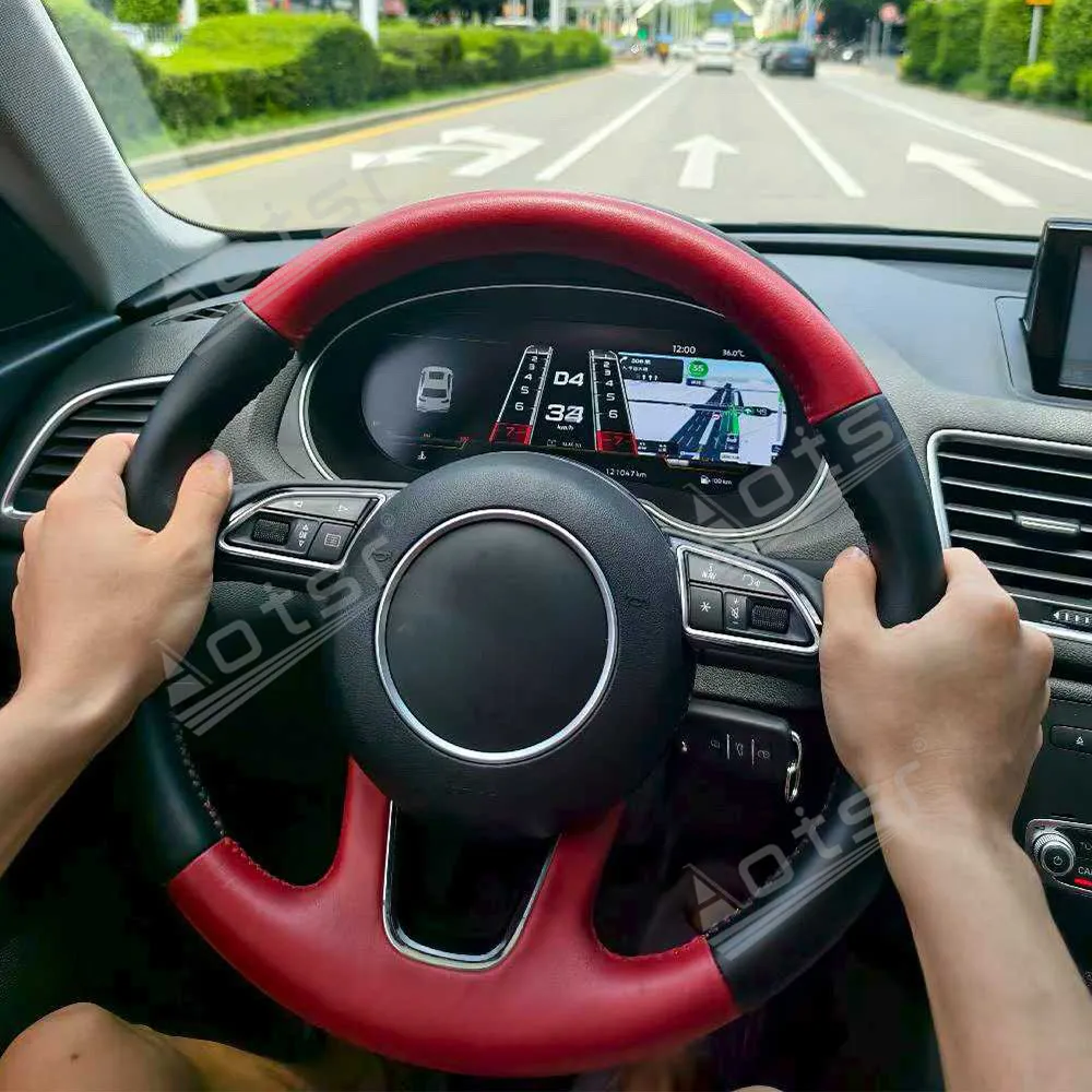 Popolare 12.3 ''Pannello Cruscotto Cluster Digitale Per Audi Q3 2012-2018 LCD Strumento Virtuale Cluster Tachimetro Cockpit