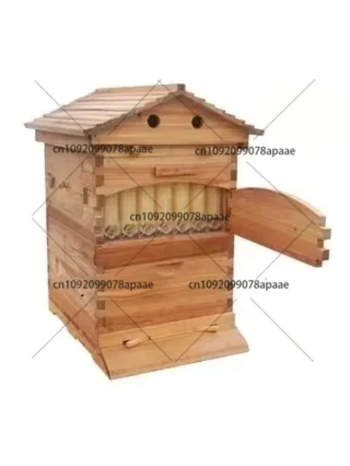 خلية النحل الأوتوماتيكية 7 إطارات 2 صندوق مجموعة كاملة من معدات تربية النحل لاستخلاص العسل #4