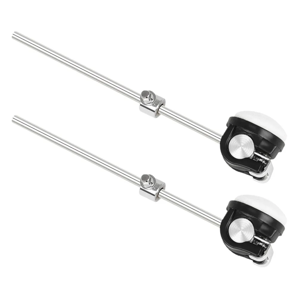 

2Pcs Percussion Instrument Accessories Bass Drum Beater with Felt Head Wear-Resistant Metal Handle Easy Adjustment for Drum