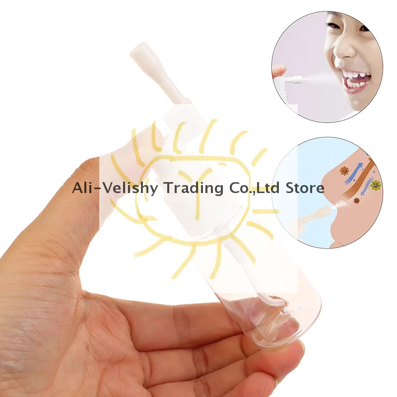 

30ML Rocker Spray Bottle Elephant Nose Pump Bottle Side Bottle Plastic Liquid Separate Rotating 360 Spray For Nose Mouth