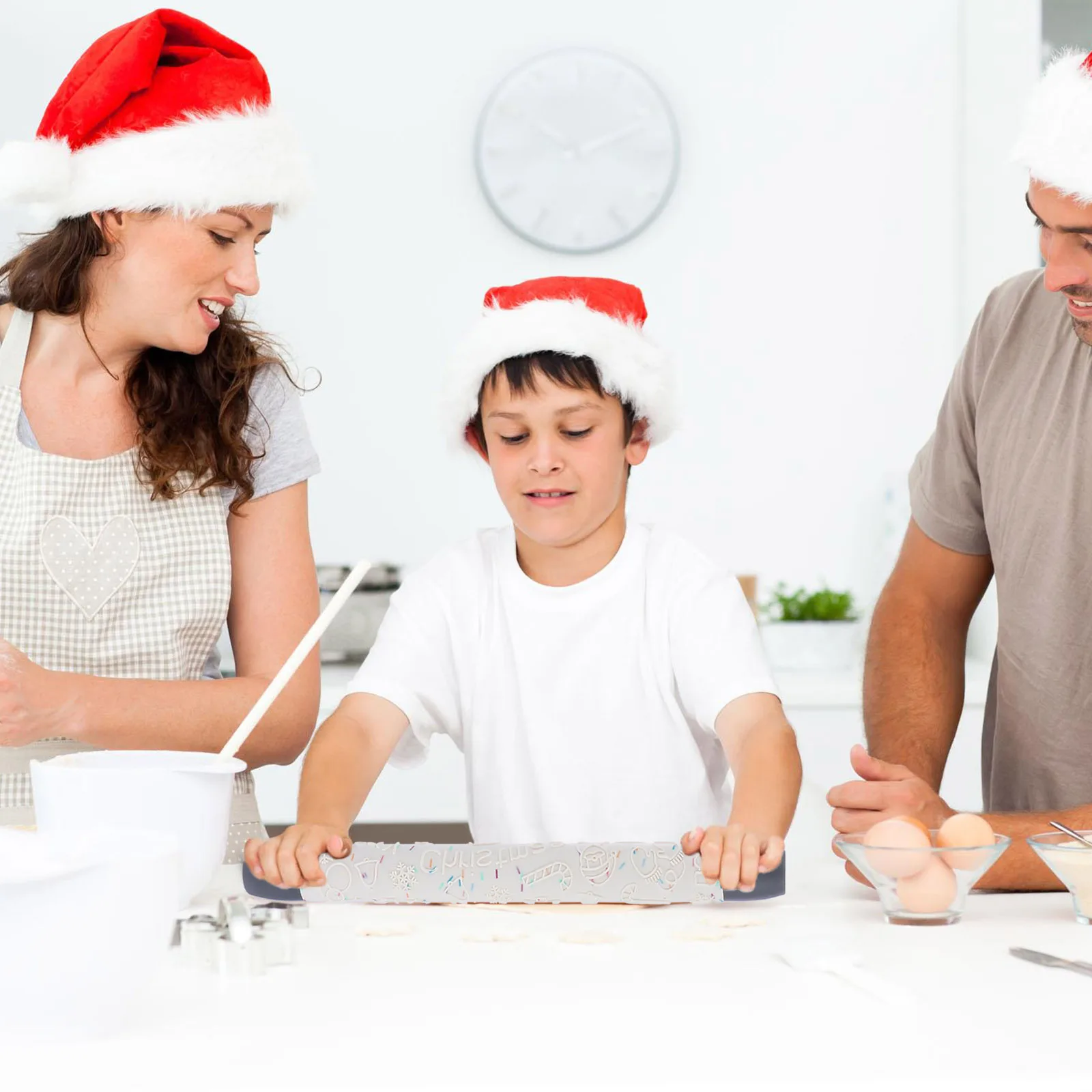 

Christmas Pin Baking Roller Dough Rolling Stick Kitchen Tool Roller Classic Rolling Stick