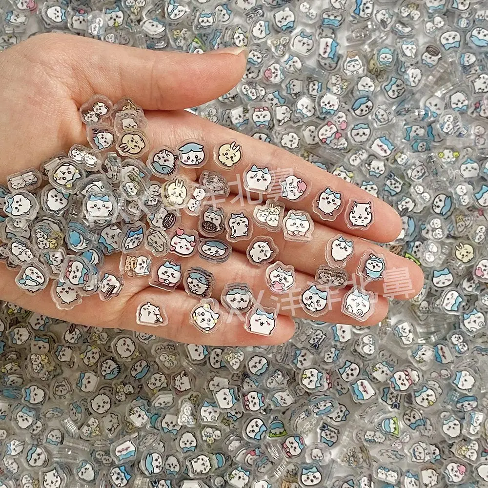 1cm 50/100 Stück Chiikawa Acryl-Stücke Handgemachte DIY-Materialien Schlüsselanhänger Shaker Handyhülle Haarspangen-Materialien Lustige Geschenke – Detail 1