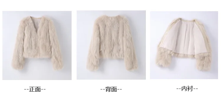 Frauen Faux Fuchs Pelz Mäntel Weiß Pelz Jacken Rundhals Langen Ärmeln Offenen Stich Dicke Warme Pelz Lose Beiläufige 2025, Herbst Winter