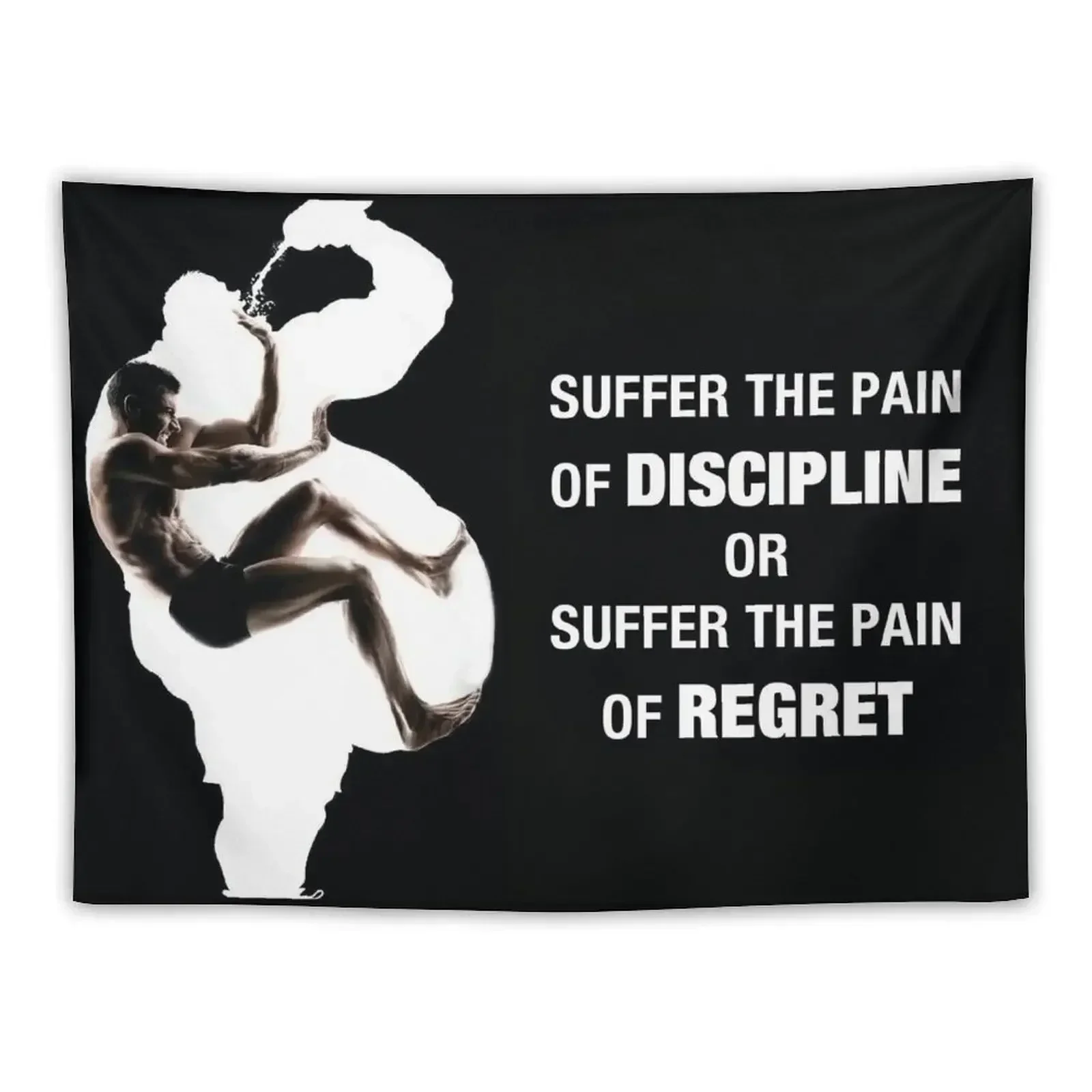 

Bodybuilding Fitness Inspirational Workout Quote Tapestry Bedroom Decoration Room Decorator Tapestry