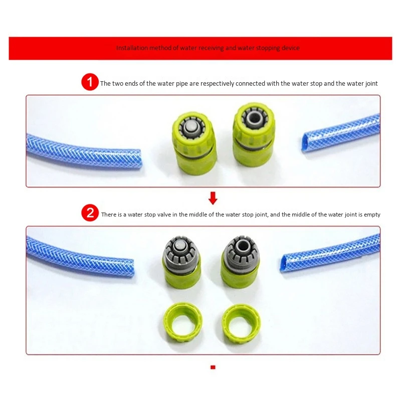 

ABYN-10PCS Hose Garden Tap Water Hose Pipe 1/2 Inch Connector Quick Connect Adapter Fitting Repair Watering For Greenhouse