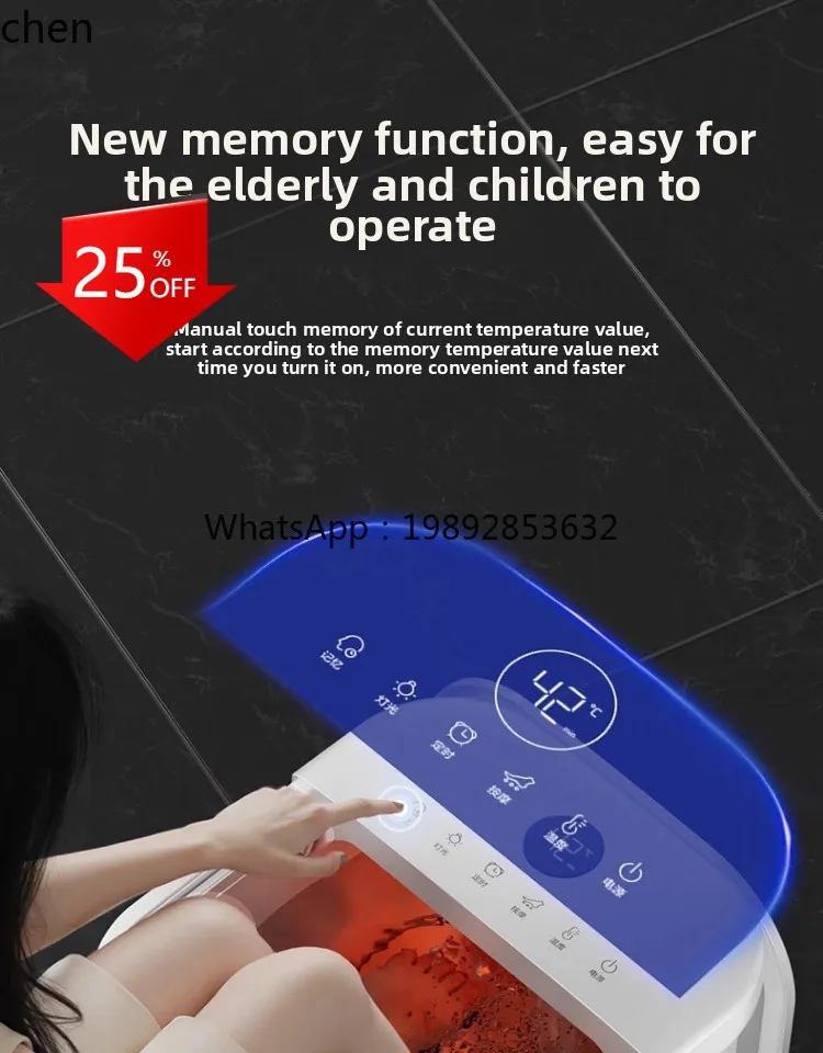 

gives girls gifts Haier foot soaking bucket constant temperature heating electric massage high depth foot bath foot basin