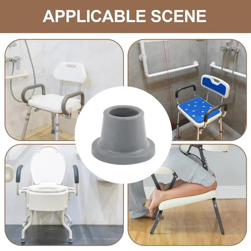 Shower Chair Leg Rubber Caps Bathroom Chair Feet 8pcs Anti-Slip Suction Cup Feet For Bathtub Chair Child And Body Safety Home