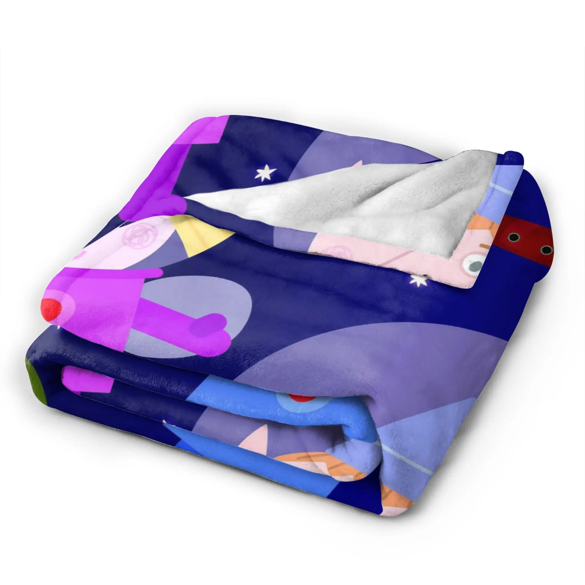 بن هولي كارتون الممالك الصغيرة الفانيلا بطانية فيلم سحري الإبداعية رمي البطانيات للمفارش 125*100 سنتيمتر الدافئة #5