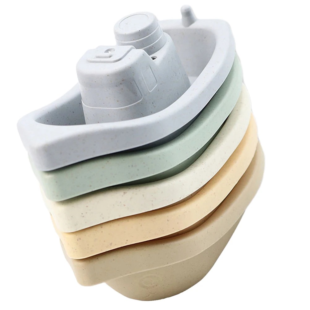 1 conjunto de copos de banho de plástico seguros para empilhamento de crianças, copos de classificação para crianças, brinquedos de construção 617-48