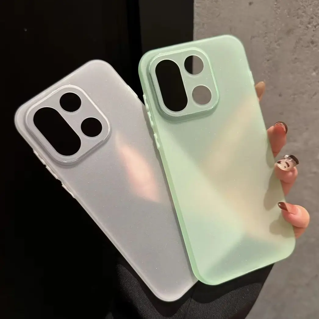 Ultradünne, mattierte, klare, weiche TPU-Silikon-Handyhülle für Oneplus 1+ 15 13R ACE 5, einfarbig, matt, durchscheinend, stoßfest