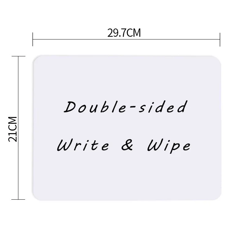 3 Stück tragbare doppelseitige Whiteboards für Kinder im Format A5/B5/A4, rahmenlos, nicht magnetisch, löschbar, zum Zeichnen und Schreiben für die Schule zu Hause – Detail 7