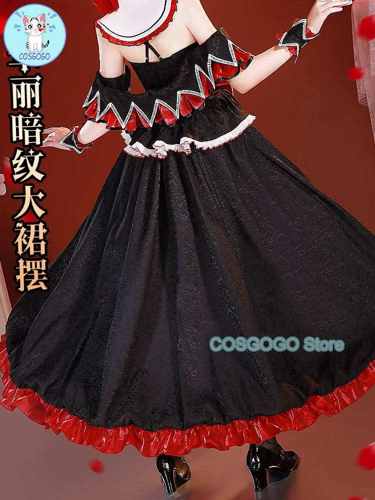 COSGOGO Date A Live Tokisaki Kurumi Gorgeous Sexy Dress Cosplay Costume Cos Game Anime Party Uniform Hallowen Play Role Clothes