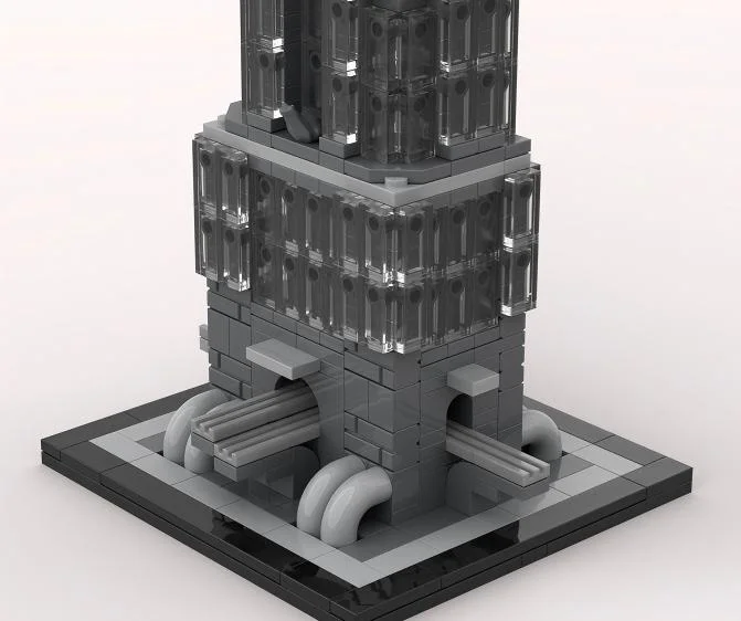 1252PCS MOC Modern Skyscraper Tower Building Blocks Urban High-rise Architecture Model DIY Assembly Gifts for Adults Collection