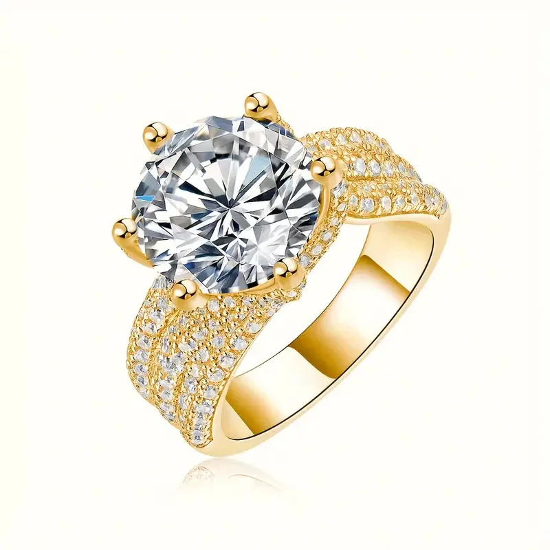

Трансграничный бестселлер, 5-каратное женское кольцо Love Morganite трех поколений, изготовленное из серебра S925, подходит для Weddi