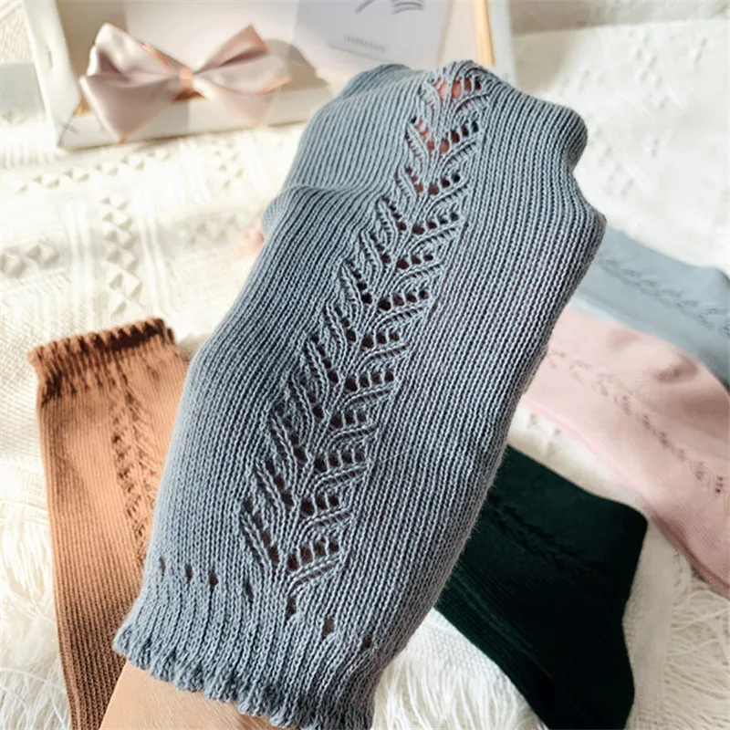 Soft Cute Kids Knee High Socks Baby Boys Girls Cotton Mesh Breathable Soft Socks Newborn Infant Long Socks Suit For 1-8 Years