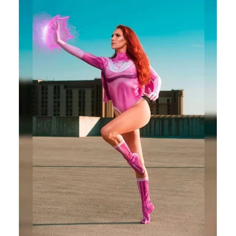 Adults Kids Invincible Atom Eve Cosplay Costumes Outfits Woman Girls Zentai Bodysuit Halloween Carnival Suit*8*Q