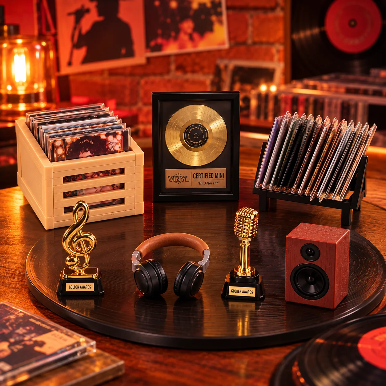 Zuru Mini Brand Vinyl Record Collection Blindbox Toy Golden Record for Collection