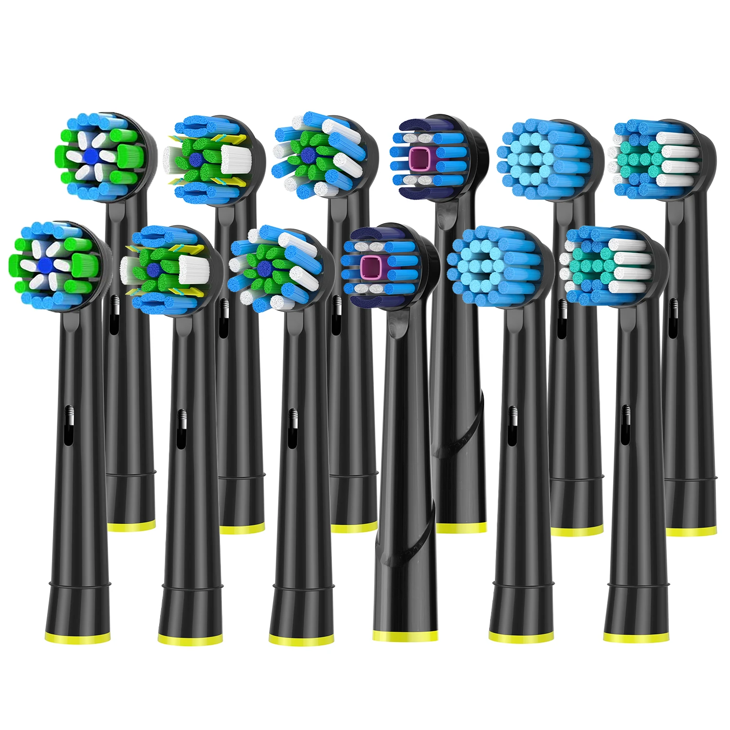 12Pack Replacement Toothbrush Heads Compatible with Braun Oral b 7000/Pro 1000/9600/ 5000/3000/8000 Electric Toothbrus