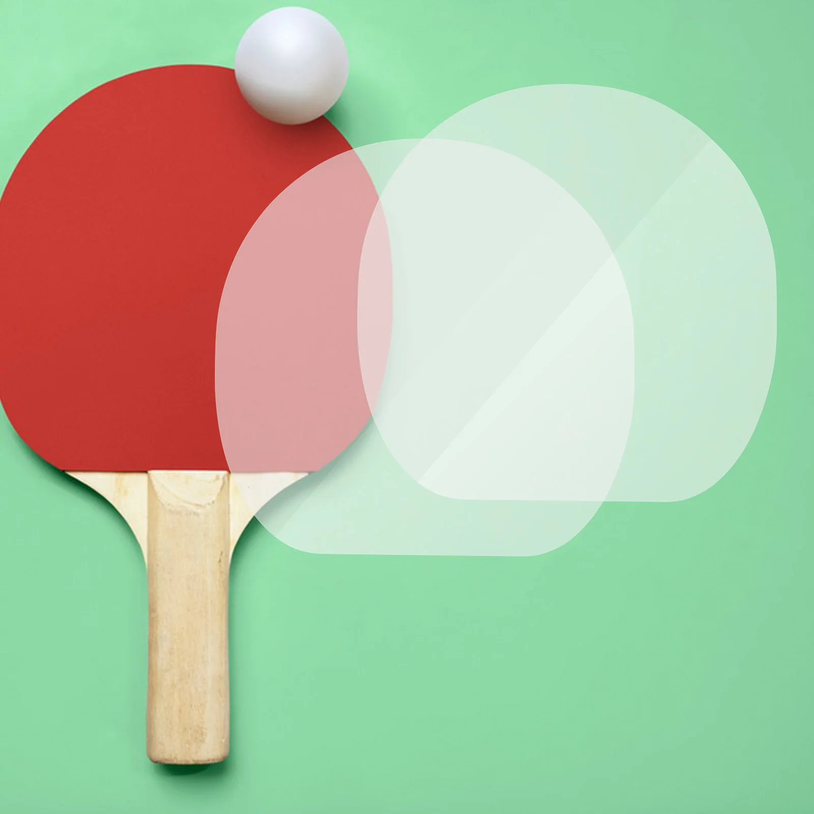 5 Stück transparente selbstklebende Schutzfolie für Tischtennisschläger, Paddel, Schutzfolie, klebrige Folie, Tischtennisschläger-Abdeckung