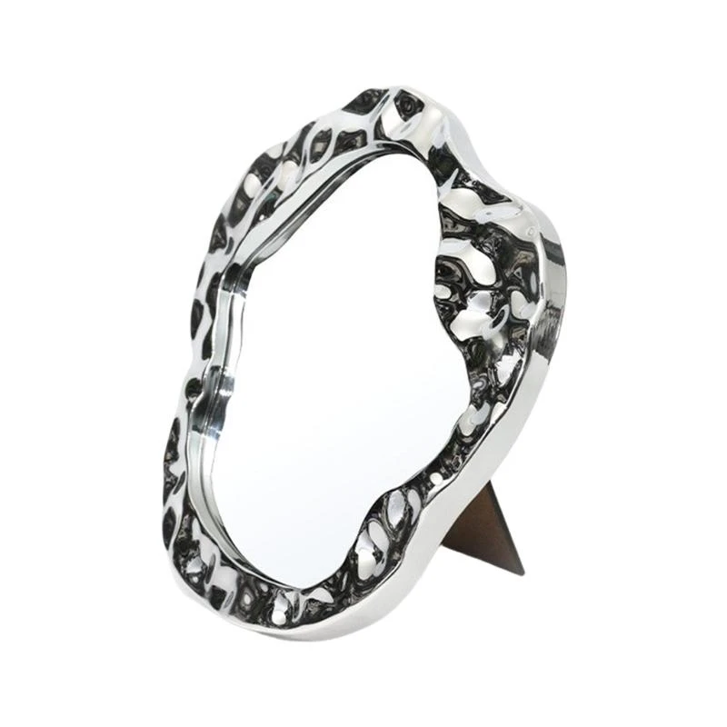 Espelho maquiagem para desktop, espelho maquiagem dobrável espelho portátil espelhado portátil espelho princesa Cloud