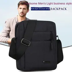 Multi-layers Men Crossbody Bags Durable Waterproof All-match Business Messenger Bags Oxford Cloth Man Handbags Outdoor