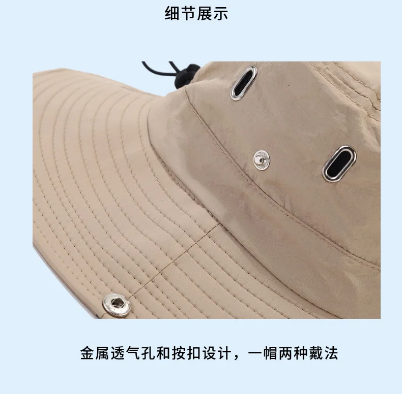 Sun Hat for Men/Women Wide Brim Bucket Caps Foldable Boonie Hat for Fishing Hiking Garden Safari Beach