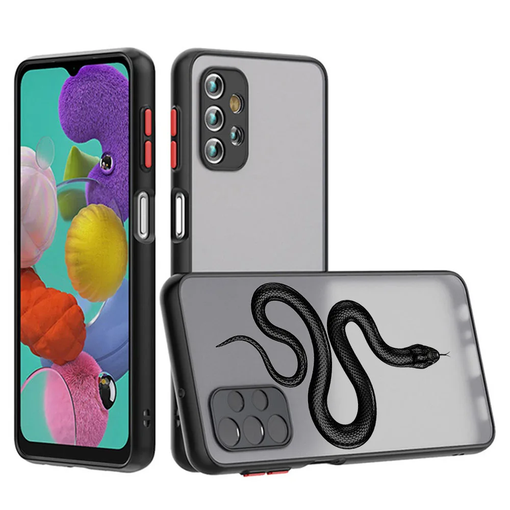 Cases For Redmi 9 9a 9c 10c 10a Note 7 8 10 9s 10s 8t Xiaomi 9T 10T Pro Snake Cobra Python Frosted Translucent Funda Phone Case image 5