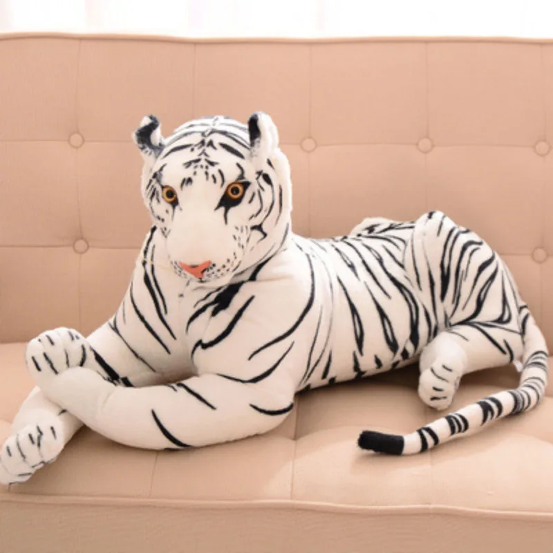 

30CM Mini Lifelike Tiger Plush Toys Soft Wild Animals Simulation White Brown Tiger Jaguar Doll Girls Boy Birthday Gifts