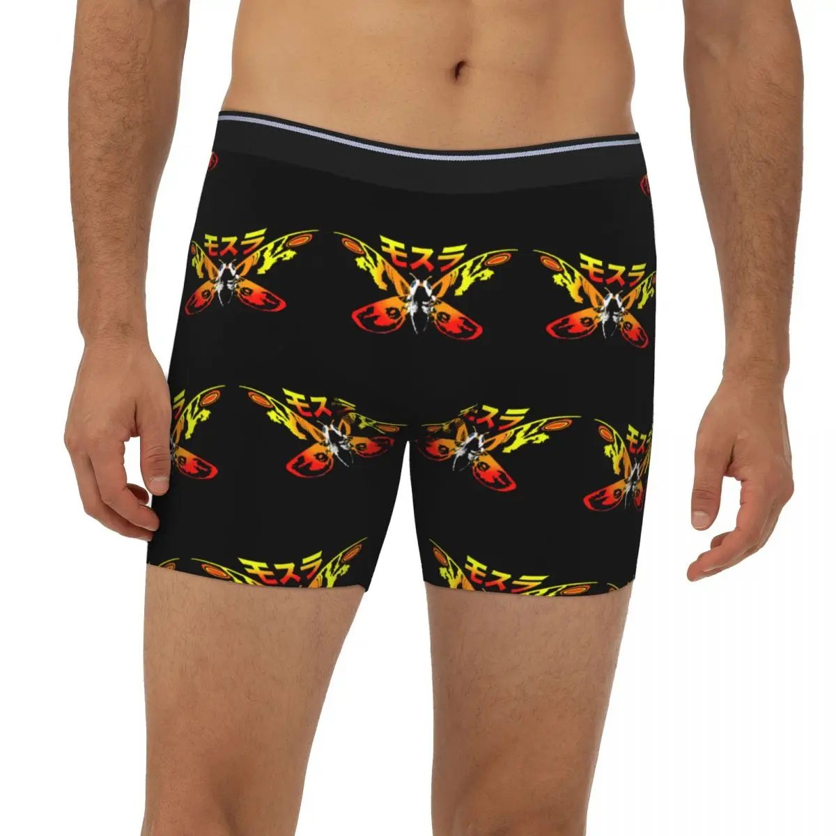 

Эксклюзивные длинные трусы-боксеры Mosura Mothra, короткие мужские трусы, мягкое нижнее белье для мужчин, подарки бойфренду