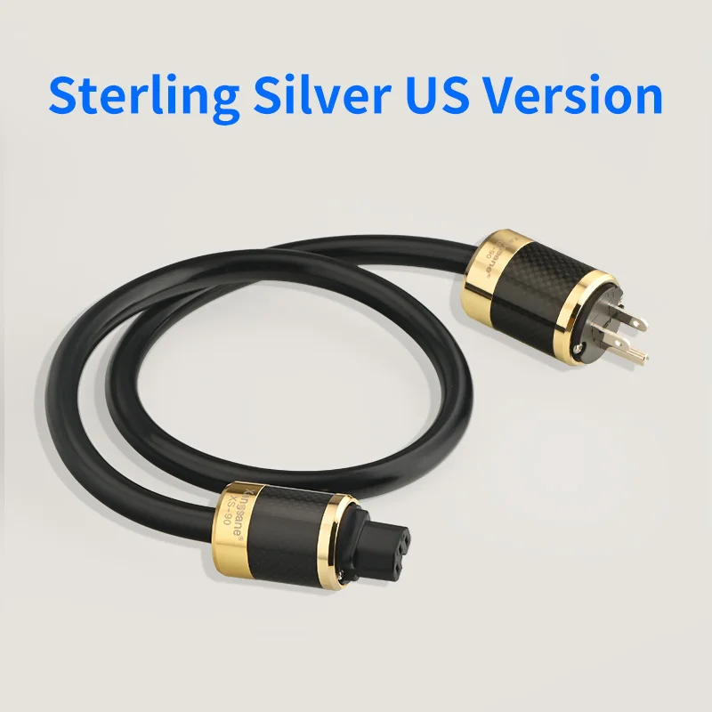 

Xangsane 4N sterling silver hifi power cord CD device front amplifier decoder EU/US connection cable