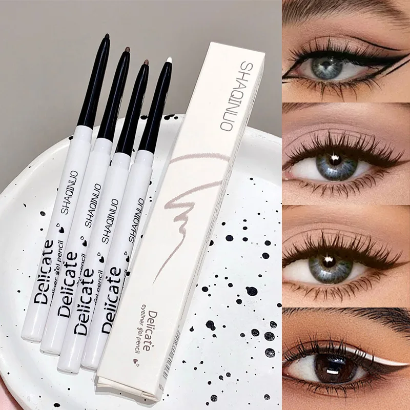 SHAQINUO Präzisions-Eyeliner-Gelstift – wasserfest und glatt, natürliche Farbe, einfach zu verwenden für Anfänger