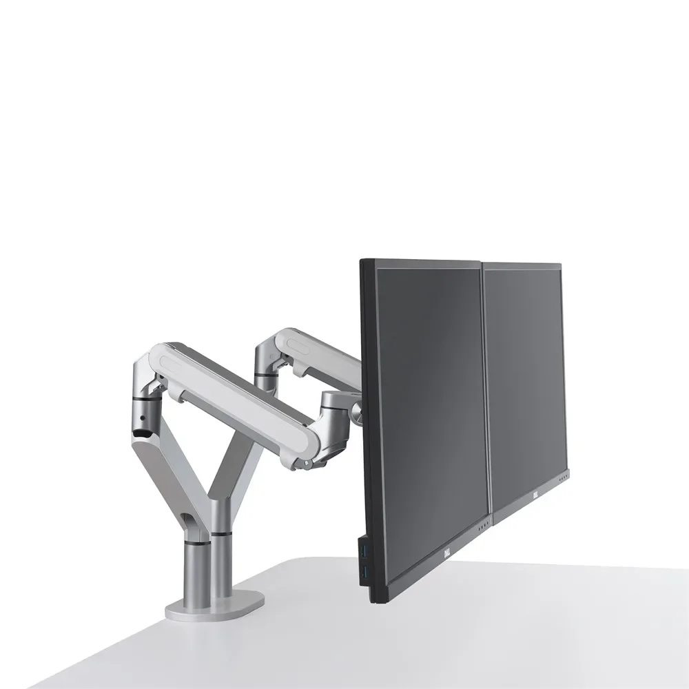 Double monitor desk Holder adjustable Swivel Monitor stand dual monitor arm and laptop holder