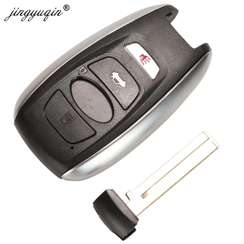 jingyuqin 3/4BTN Remote Smart Car Key Shell Case Fob for Subaru BRZ Legacy Impreza Forester WRX Outback XV Crosstrek Replacement