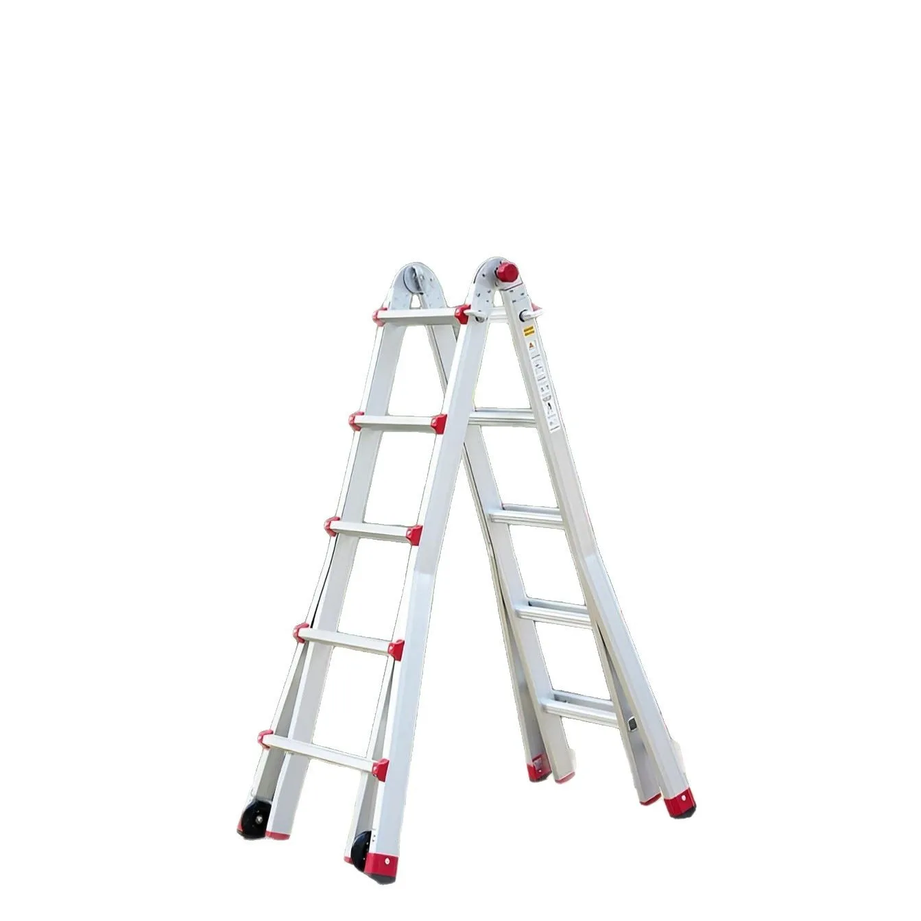 Manufacturer Wholesale All-Aluminum Push-Pull Large-Joint Little Giant American Style Multi-Functional A-Frame Telescopic Ladder