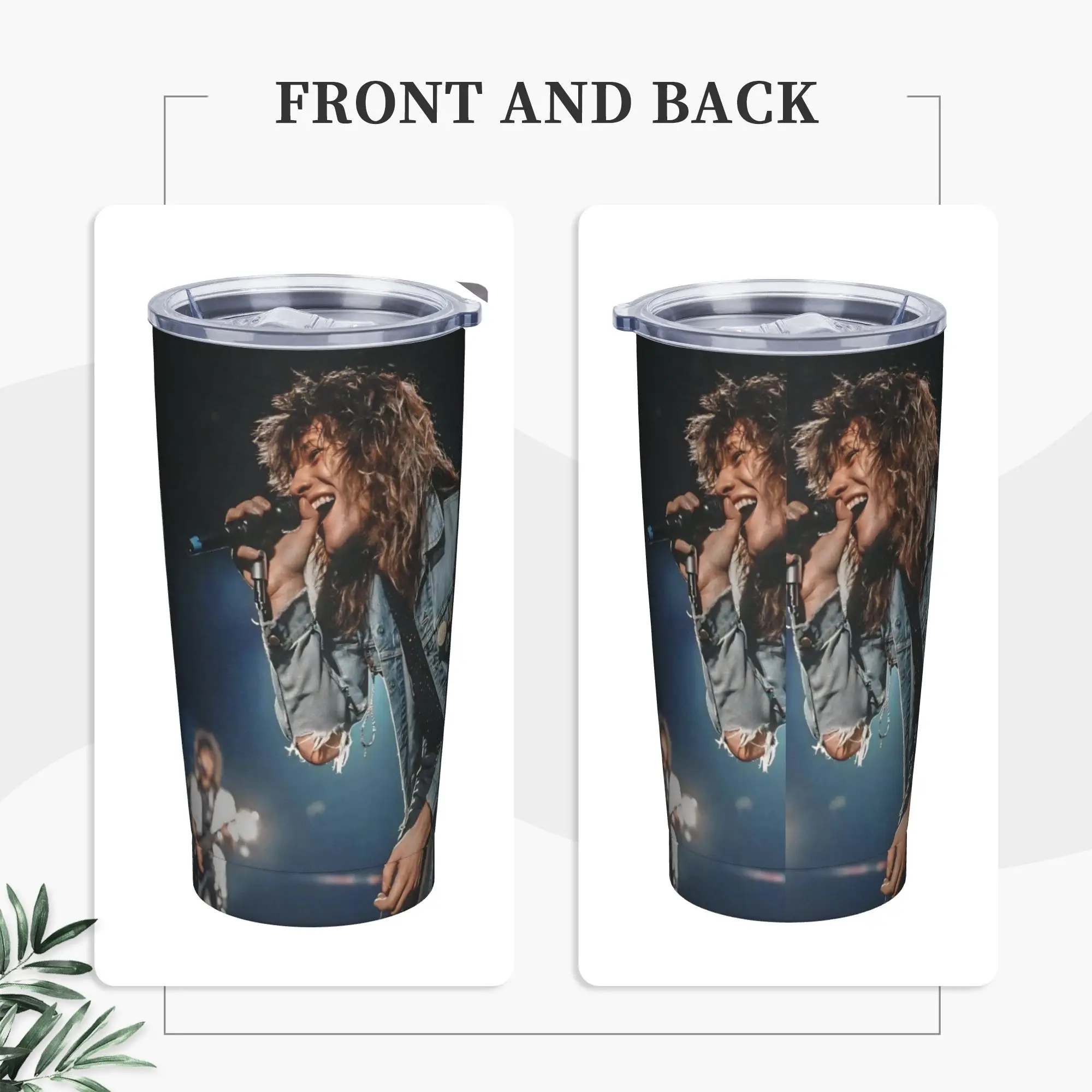 Im Not Livin On A Prayer Anymore Bons Jovis Rock Tumbler Vacuum Insulated Coffee Cups with Lid Straw Mugs Spill Proof, 20oz