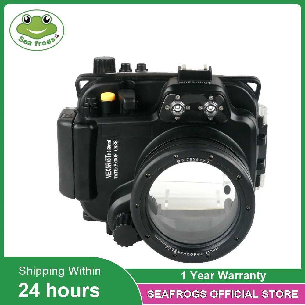 

For Sony NEX 5R 5T 16-50mm Lens Camera Waterproof Housing Photography Case Underwater Camera Cover + Scuba Diving Glasses Meikon