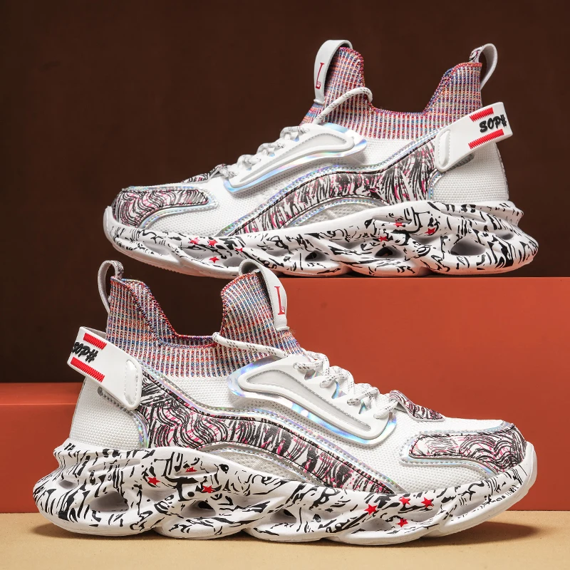 

MAEDEF Men Sneakers Running Shoes Fashion Sneakers Breathable Mesh Non Slip Sports Shoes Male Walking Shoes Mens Casual Sneakers