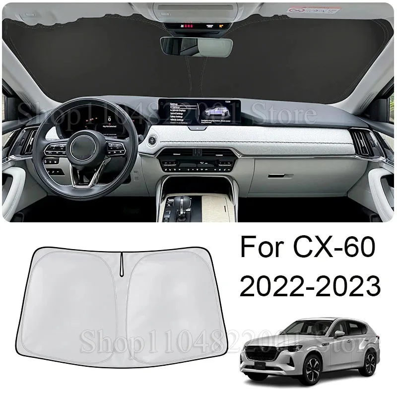 Автомобильный наноизоляционный солнцезащитный козырек на лобовое стекло для Mazda CX60 CX-60 CX 60 2022-2023, солнцезащитный козырек на переднее окно, авто аксессуары для интерьера