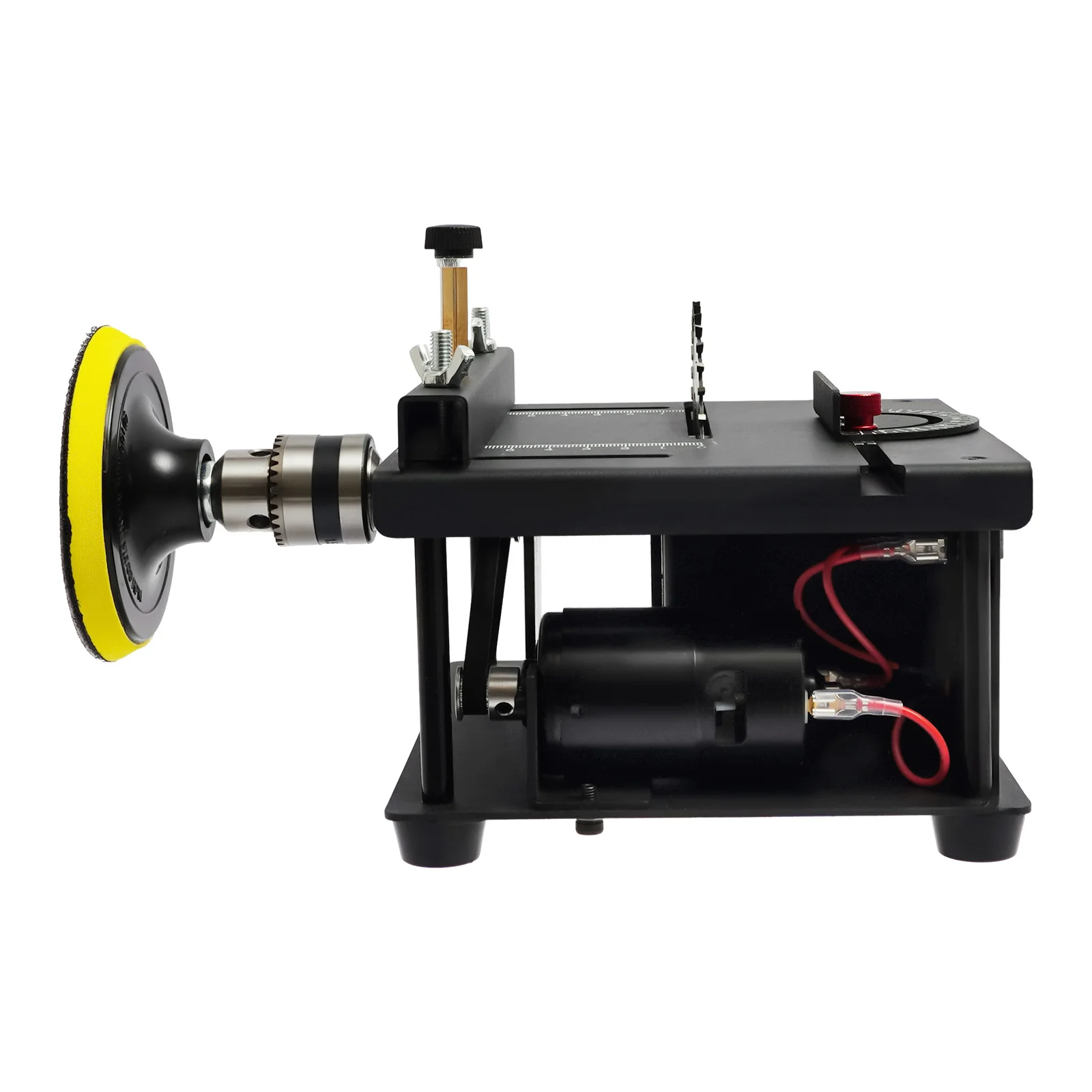 200W US Plug Mini Table Saw DC24V 1000‑3000RPM 0‑90° Angle Cutting 35mm Cutting Depth for DIY Model Wood Crafting