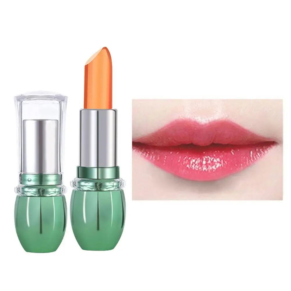 Farbwechsel nder Lippenstift Aloe Vera Gel dauerhafte feuchtigkeit spendende wasserdichte Lippe zu verblassen Tasse einfach Antihaft-Lip gloss Balsam Lippen pflege l5e7