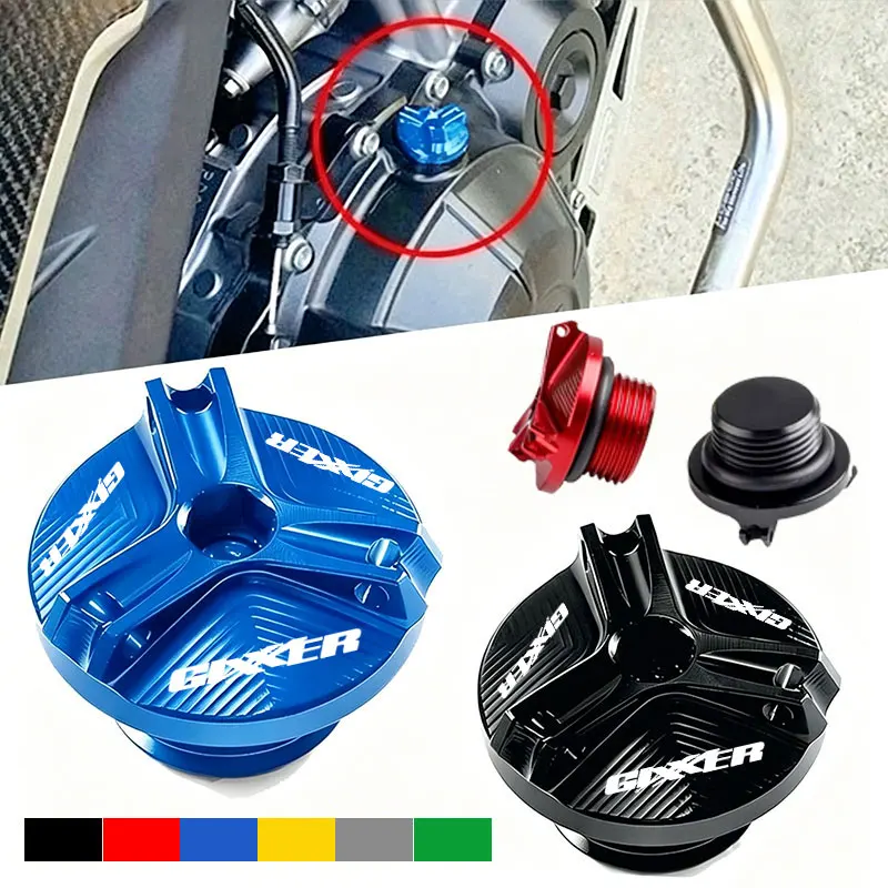 2025 Motorradzubehör Motoröl-Einfülldeckel Ölstopfenabdeckung für Suzuki Gixxer 150 250 SF Gixxer 155