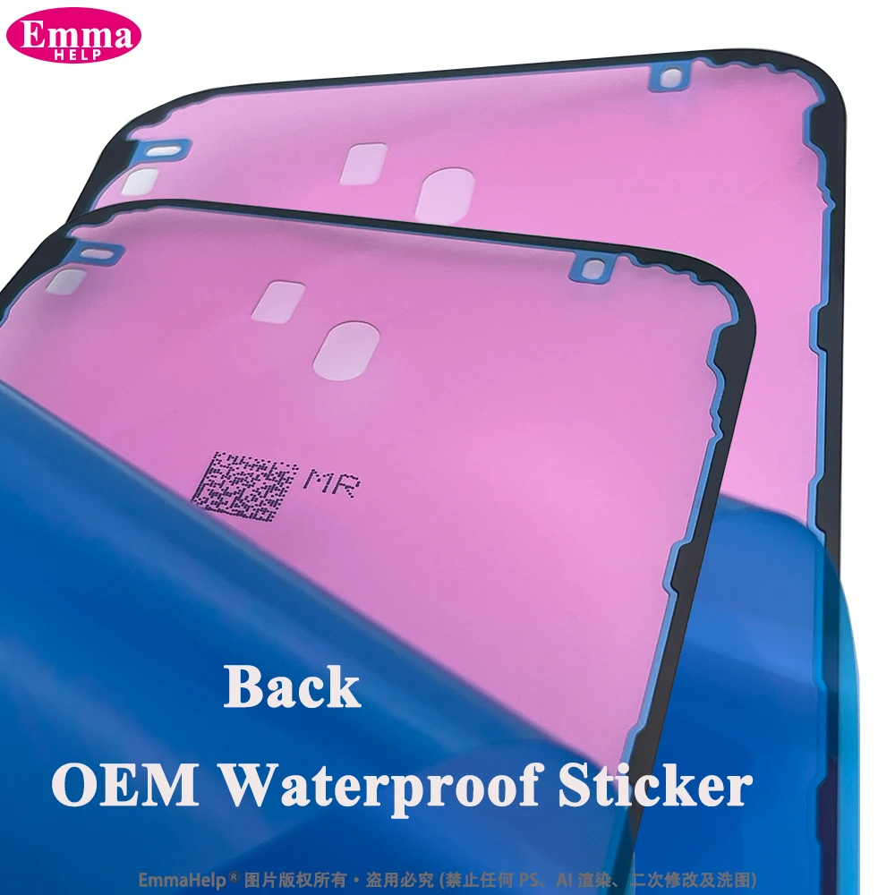 10pcs Waterproof Seal Sticker Back Cover Side For iPhone 16 Plus 15 Pro Max 14 17E Front LCD Display Adhesive Glue