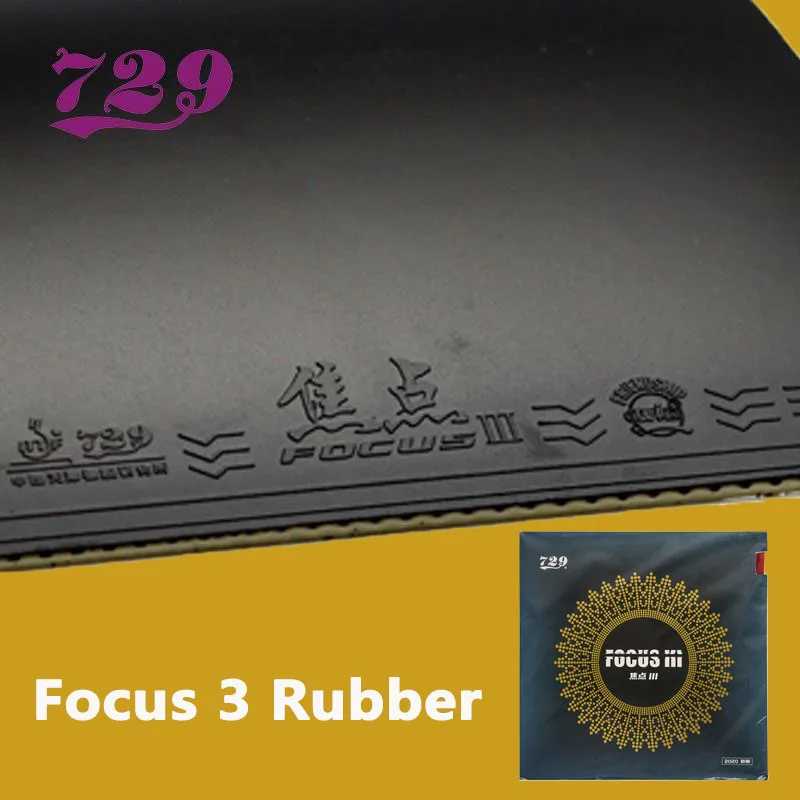 

729 Friendship Focus 3 Table Tennis Rubber Pimples-in Ping Pong Rubber Professional for Attack and Loop