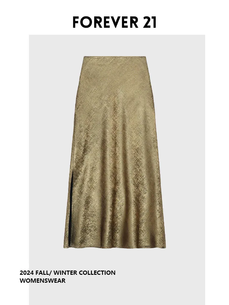 

Forever 2 Ele Faionable Semi-skirt Versatile Light Luxury Design Autumn Commute Large Size Women's Skirts Pear ape