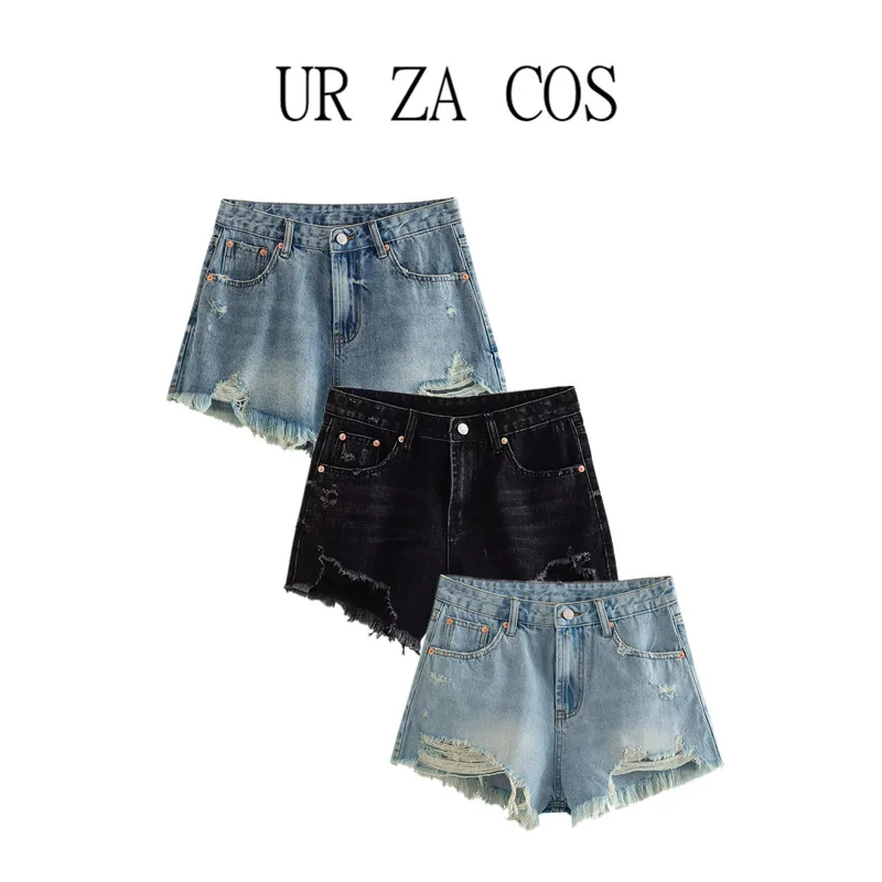 

Faionable High Waist orts Jeans Women's Slimming Versatile Arc Summer New Arrival Jeans High Waist orts