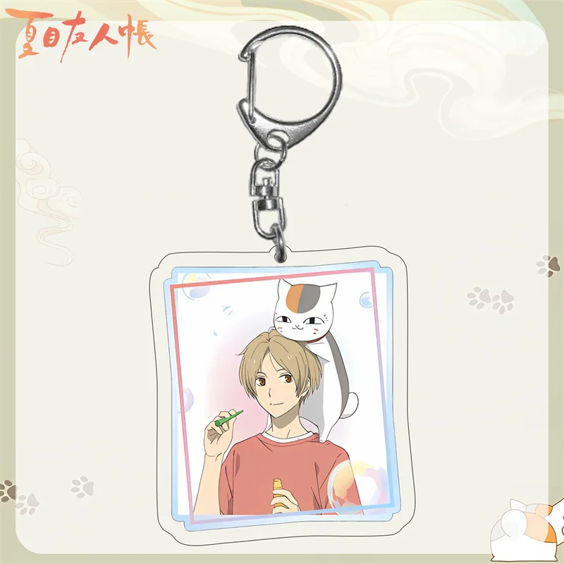 Anime Natsume Madara Takashi Reiko Cosplay Costume COSTUME Acrylic Keychain Keyring Key Xmas Gift Prop